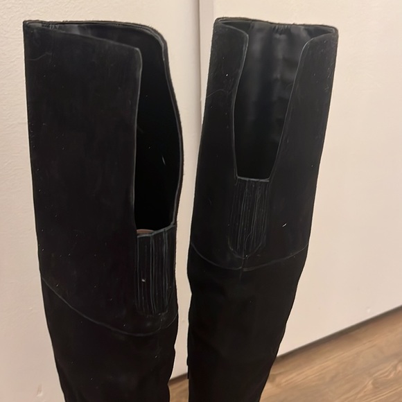 Vince Camuto Black Lace Up Boots - Picture 5 of 5